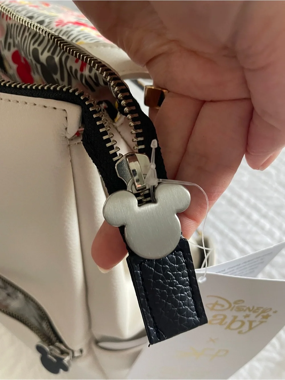 Hard-to-find NWT Freshly Picked Disney Mickey Diaper Bag Backpack Leather
